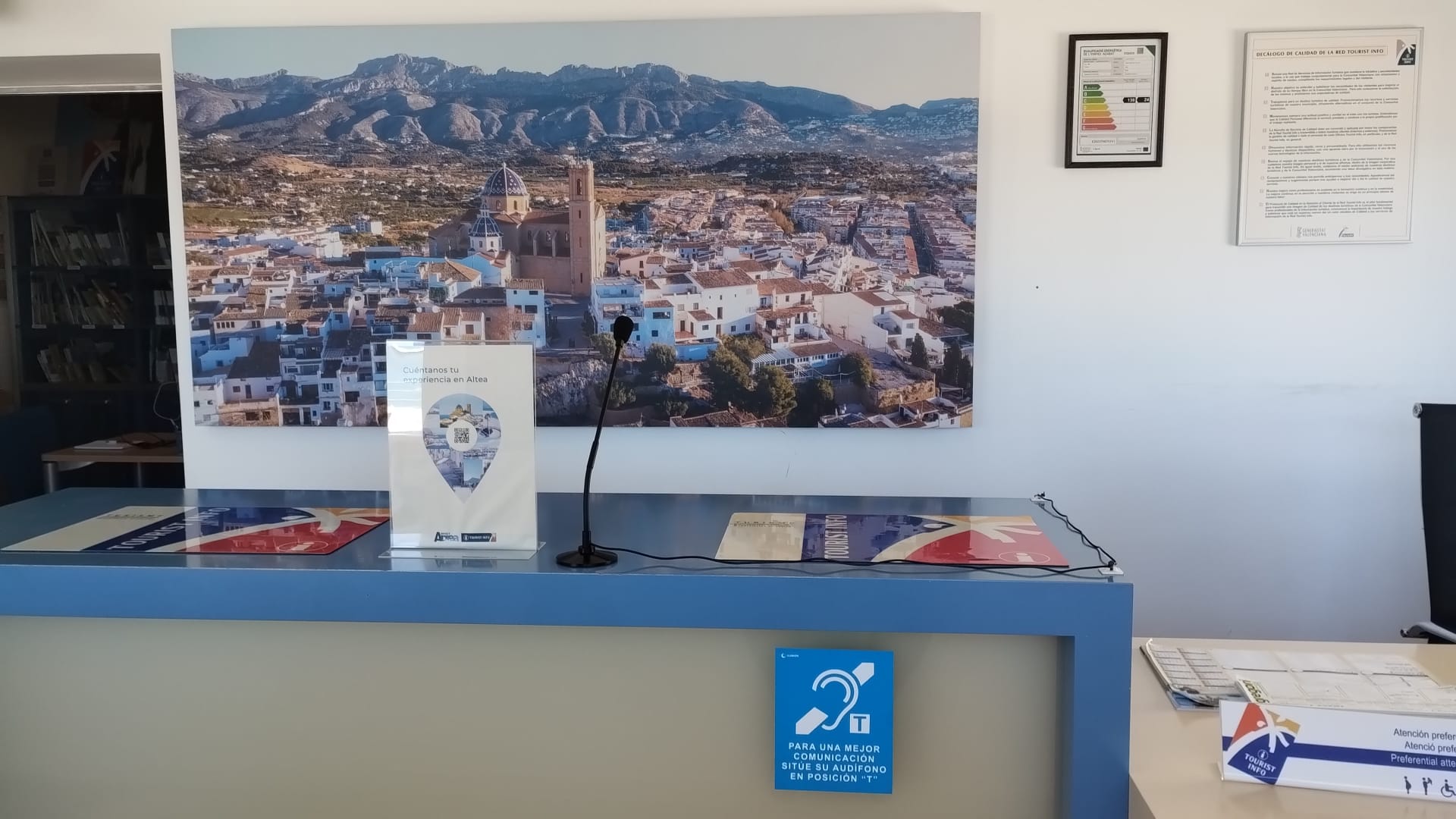 Mostrador de información de la tourist info