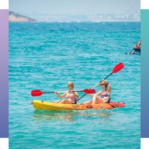 Practicando Kayak