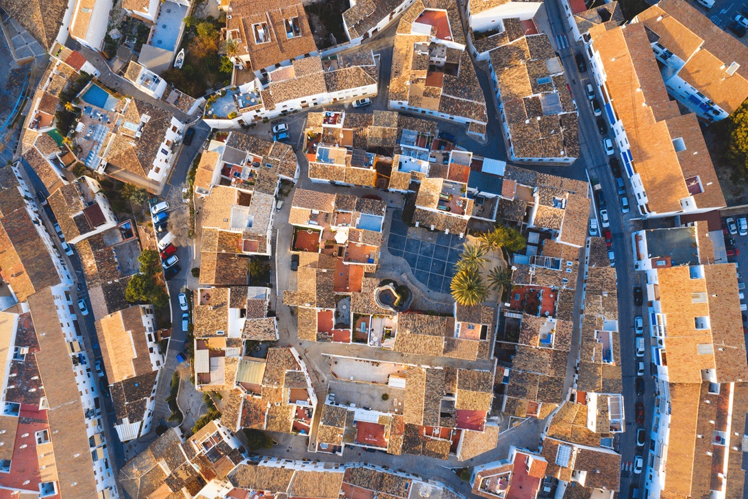 Vista aérea del barrio de Bellaguarda