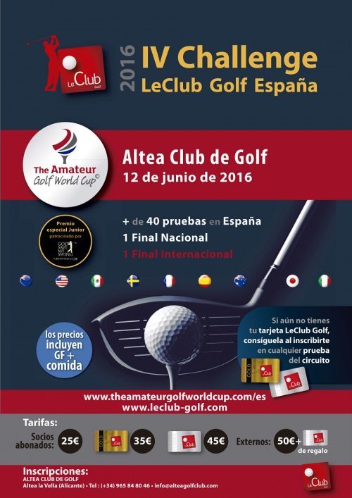 I Torneo LeClub en Altea Club de Golf - Altea Golf