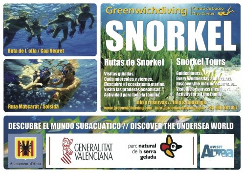 Descubre los fondos marinos de Altea con las rutas de Snorkel