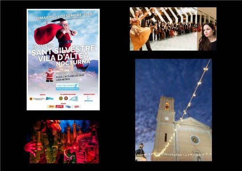 Running Race of San Silvestre and the acts of the End of Year in Altea and Altea la Vella